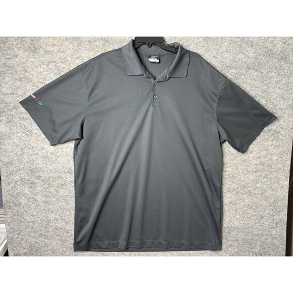 Nike Polo Shirt Mens XXL Charcoal Gray Lightweight Casual Golf Dri Fit Soft - Picture 1 of 12